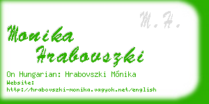 monika hrabovszki business card